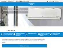 Tablet Screenshot of klimatop.pl